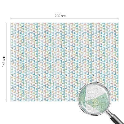 Vinil para vidro privacidade padrão vitral Triângulos geométricos