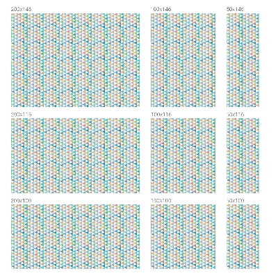 Vinil para vidro privacidade padrão vitral Triângulos geométricos