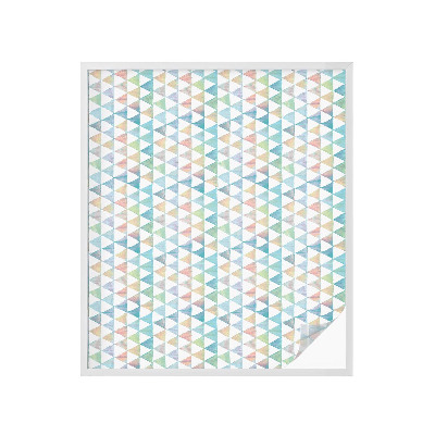 Vinil para vidro privacidade padrão vitral Triângulos geométricos