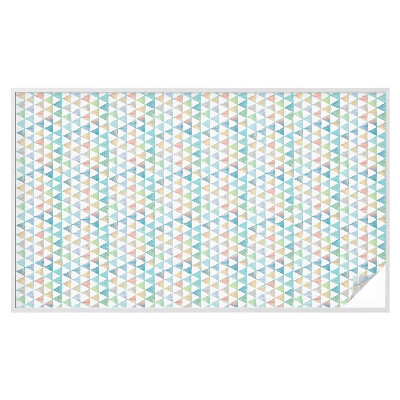 Vinil para vidro privacidade padrão vitral Triângulos geométricos