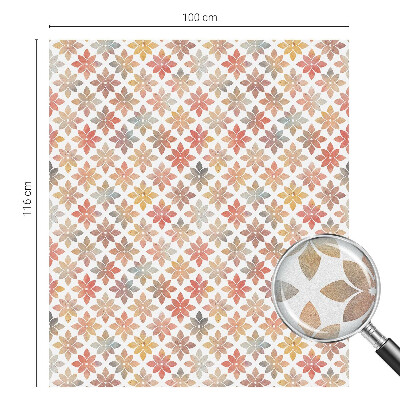 Vinil para vidro privacidade padrão vitral Beleza floral