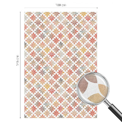 Vinil para vidro privacidade padrão vitral Beleza floral