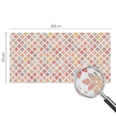 Vinil para vidro privacidade padrão vitral Beleza floral