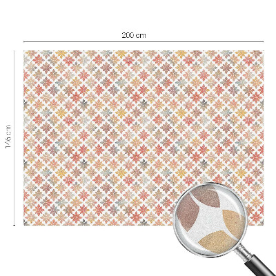 Vinil para vidro privacidade padrão vitral Beleza floral