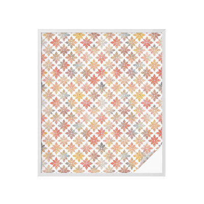 Vinil para vidro privacidade padrão vitral Beleza floral