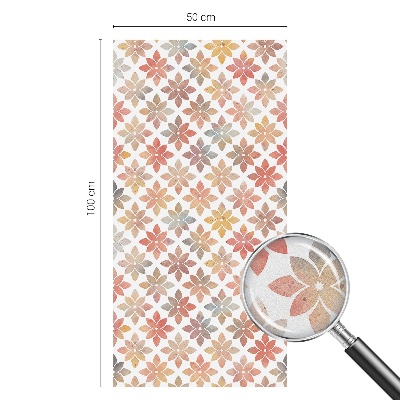 Vinil para vidro privacidade padrão vitral Beleza floral