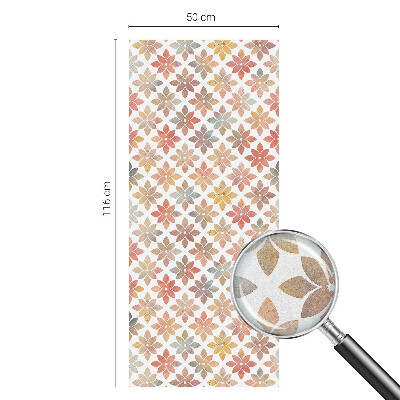 Vinil para vidro privacidade padrão vitral Beleza floral