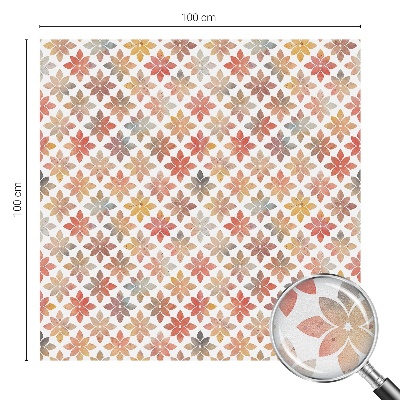 Vinil para vidro privacidade padrão vitral Beleza floral