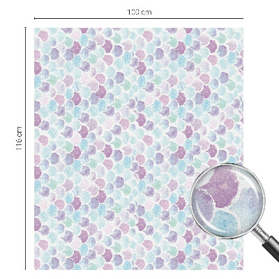 Película de vidro vitral autocolante Bolinhas em tons pastel