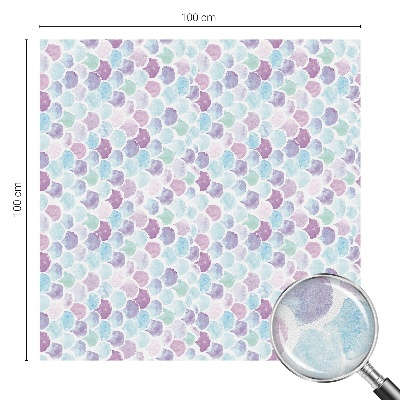 Película de vidro vitral autocolante Bolinhas em tons pastel