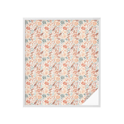 Película decorativa para janela privacidade Arranjo floral