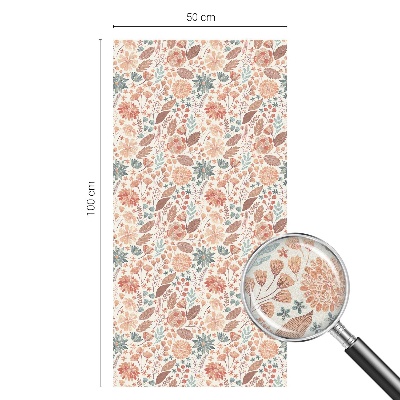 Película decorativa para janela privacidade Arranjo floral