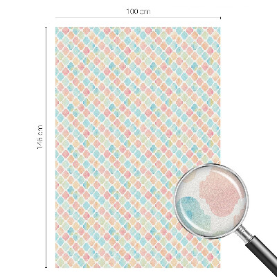 Película de privacidade para janela efeito vitral Aquarelas coloridas