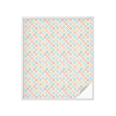 Película de privacidade para janela efeito vitral Aquarelas coloridas