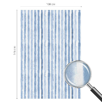 Película de vidro vitral autocolante Listras azuis
