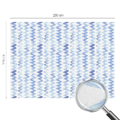 Película vidro janela privacidade Ondas azuis