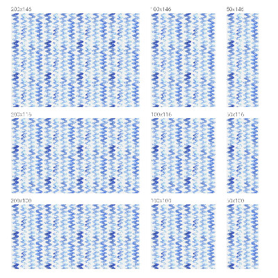 Película vidro janela privacidade Ondas azuis