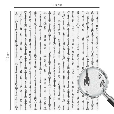 Vinil para vidro privacidade padrão vitral setas geométricas