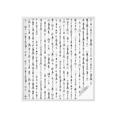 Vinil para vidro privacidade padrão vitral setas geométricas