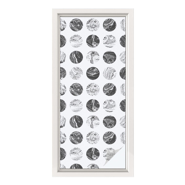 Película de privacidade para janela efeito vitral Elegância do mármore