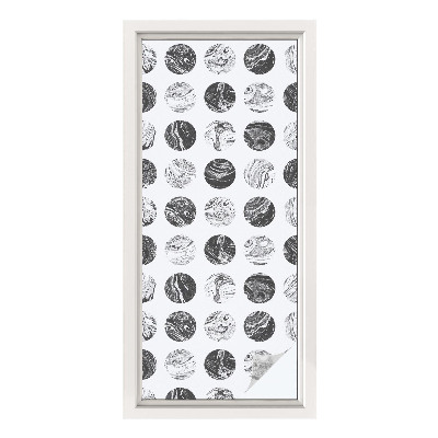 Película de privacidade para janela efeito vitral Elegância do mármore