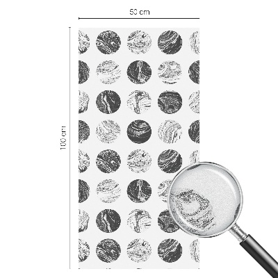 Película de privacidade para janela efeito vitral Elegância do mármore