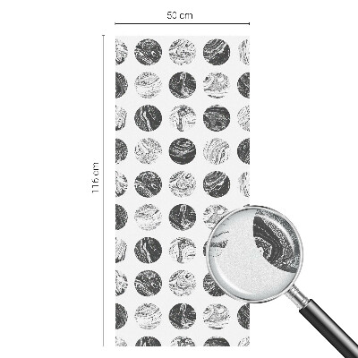 Película de privacidade para janela efeito vitral Elegância do mármore