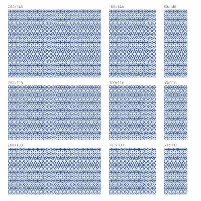 Película de vidro vitral autocolante Mosaico azul