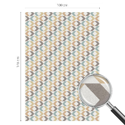 Película decorativa para janela privacidade Losangos geométricos