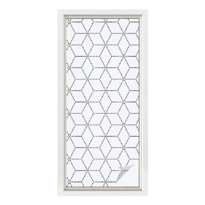 Película vidro janela privacidade Losangos pontilhados