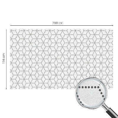 Película vidro janela privacidade Losangos pontilhados