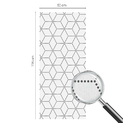 Película vidro janela privacidade Losangos pontilhados