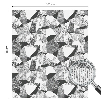 Película de vidro vitral autocolante Figuras geométricas