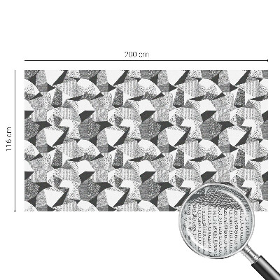 Película de vidro vitral autocolante Figuras geométricas