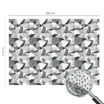 Película de vidro vitral autocolante Figuras geométricas