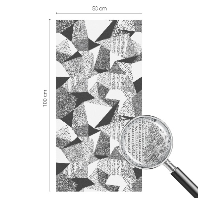 Película de vidro vitral autocolante Figuras geométricas