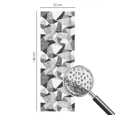 Película de vidro vitral autocolante Figuras geométricas