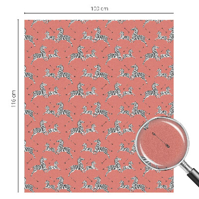 Vinil para vidro privacidade padrão vitral motivo de zebra