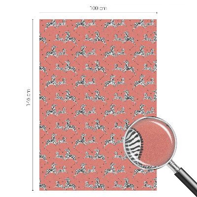 Vinil para vidro privacidade padrão vitral motivo de zebra