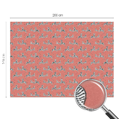 Vinil para vidro privacidade padrão vitral motivo de zebra