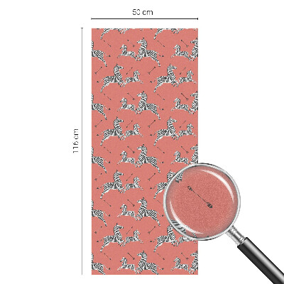 Vinil para vidro privacidade padrão vitral motivo de zebra