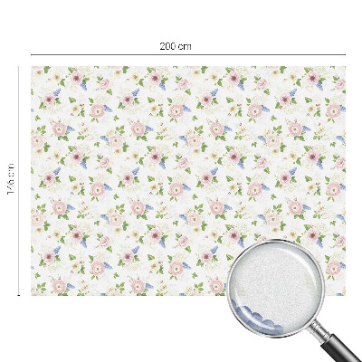 Película decorativa para janela privacidade Estampa floral