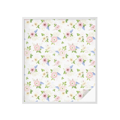 Película decorativa para janela privacidade Estampa floral