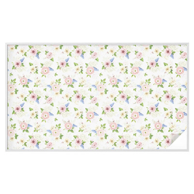 Película decorativa para janela privacidade Estampa floral