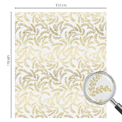 Película de vidro vitral autocolante Padrão de planta