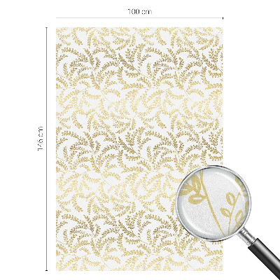 Película de vidro vitral autocolante Padrão de planta