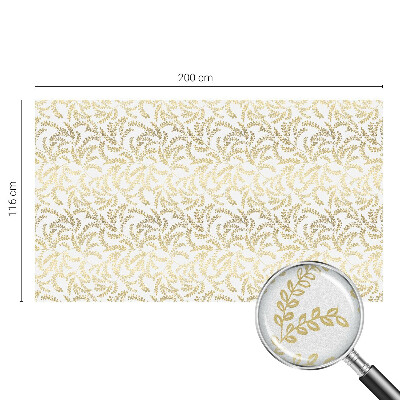 Película de vidro vitral autocolante Padrão de planta