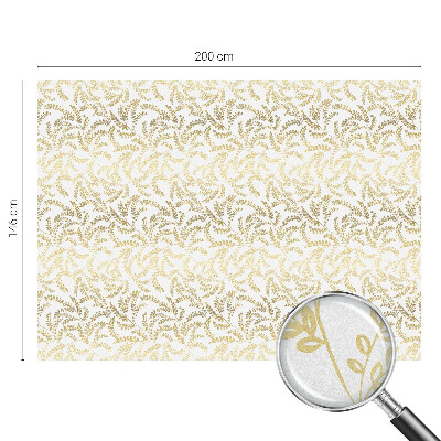 Película de vidro vitral autocolante Padrão de planta