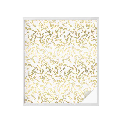 Película de vidro vitral autocolante Padrão de planta