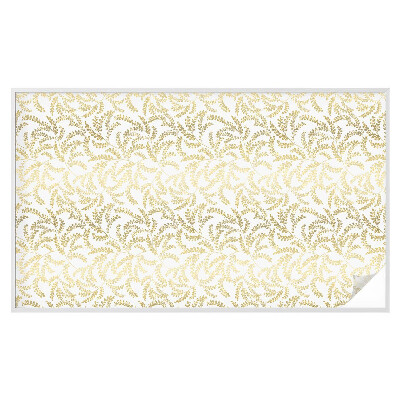 Película de vidro vitral autocolante Padrão de planta